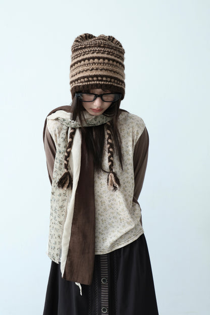 Pattern Knit Beanie