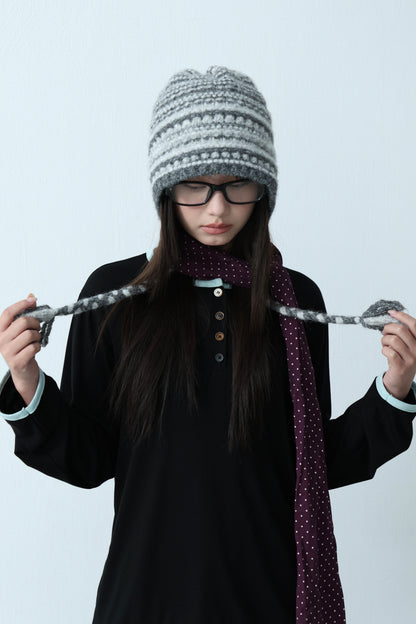 Pattern Knit Beanie