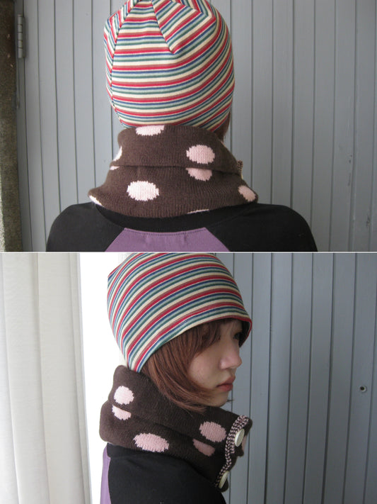 Striped knit hat