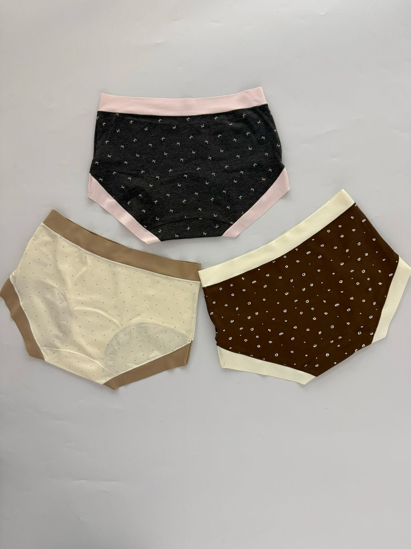 韓國製 拼接內褲 set (3入）