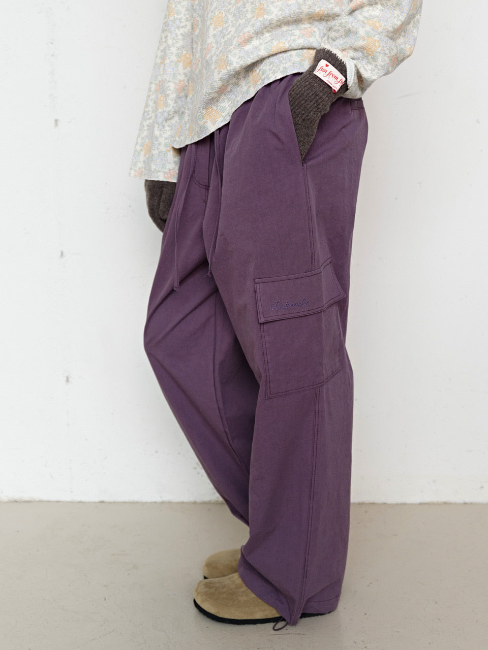 FUN FROM FUN Saturday Cargo Pants, Grape Jam