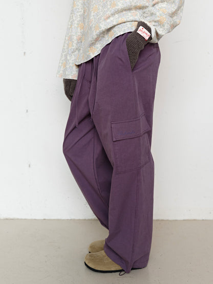 FUN FROM FUN Saturday Cargo Pants, Grape Jam