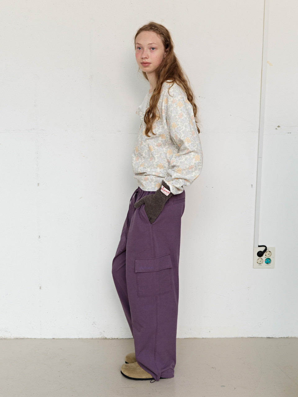 FUN FROM FUN Saturday Cargo Pants, Grape Jam