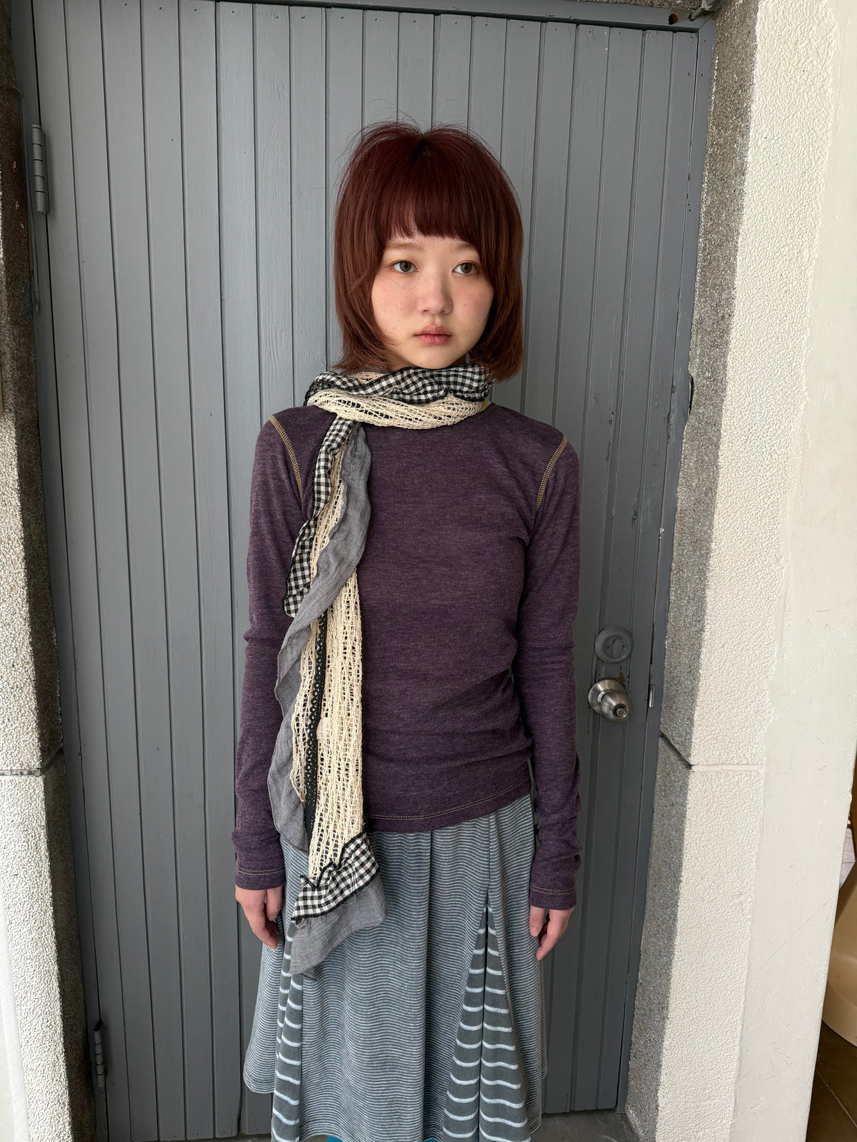 Crew neck knit top
