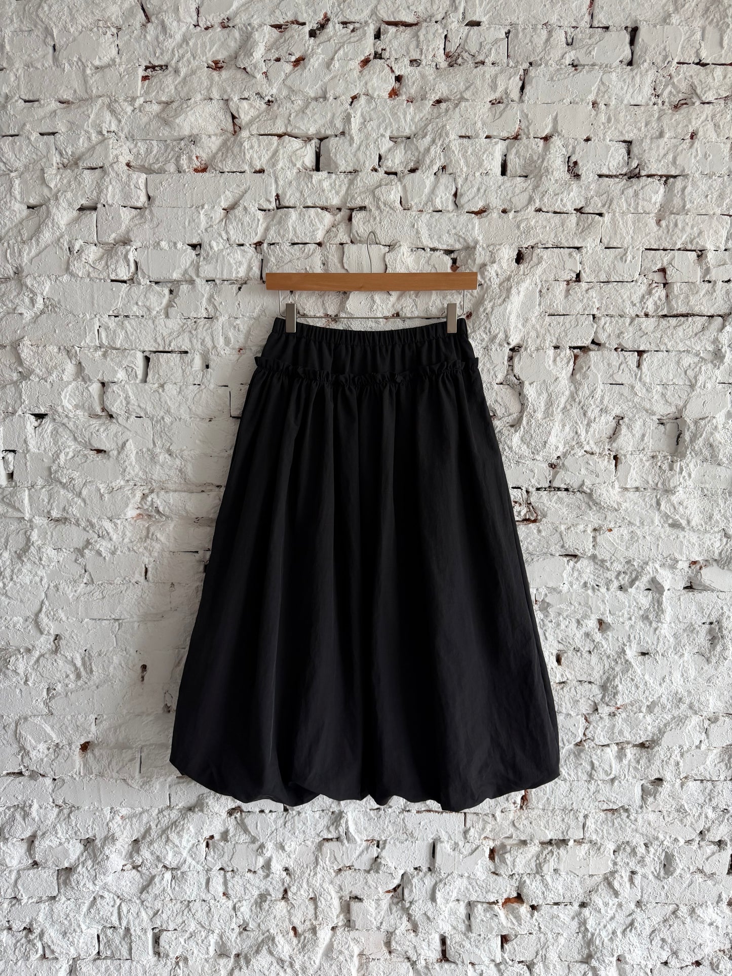 Nylon lace balloon skirt