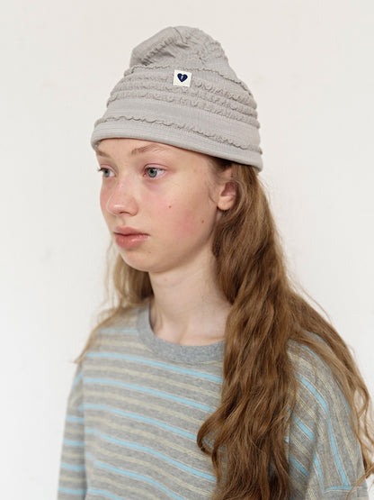 FUN FROM FUN Frill Beanie, Grey