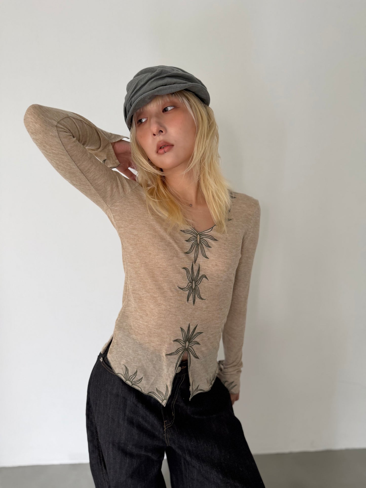 Botanical Embroidery Top