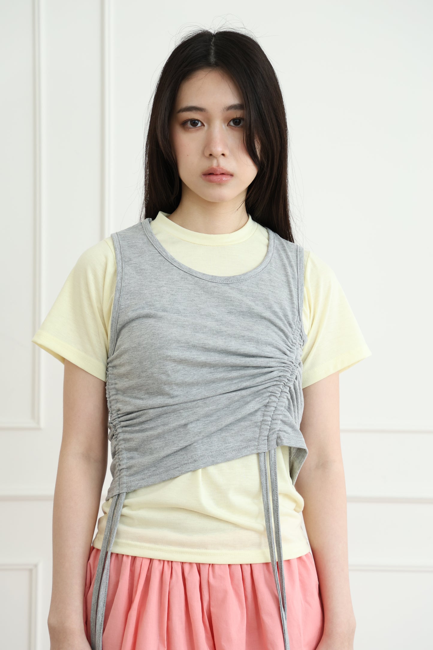 Two-piece vest top set
