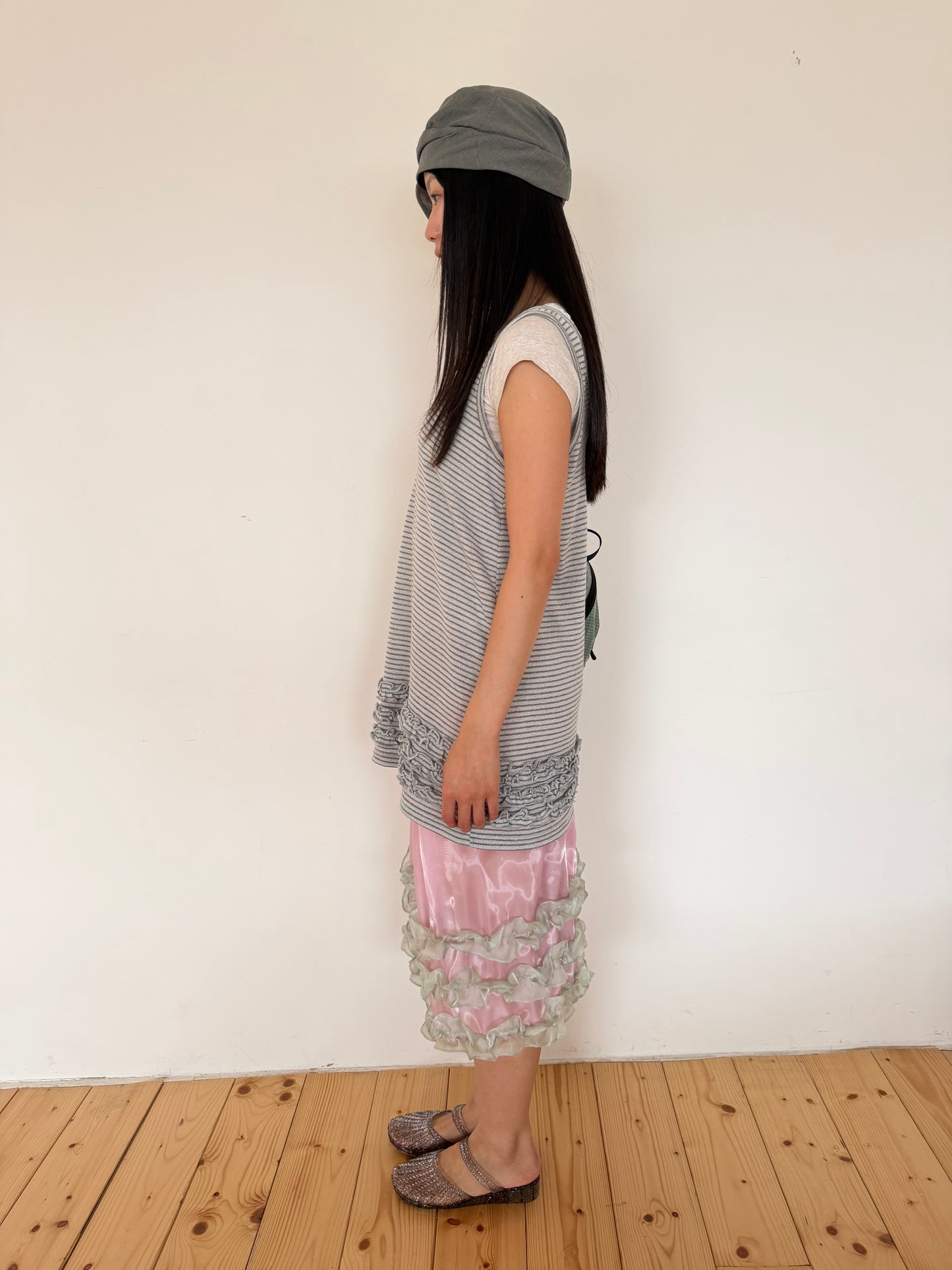 Ripple Hem Stripe Tank