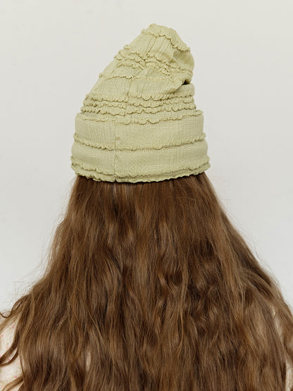FUN FROM FUN Frill Beanie, Green