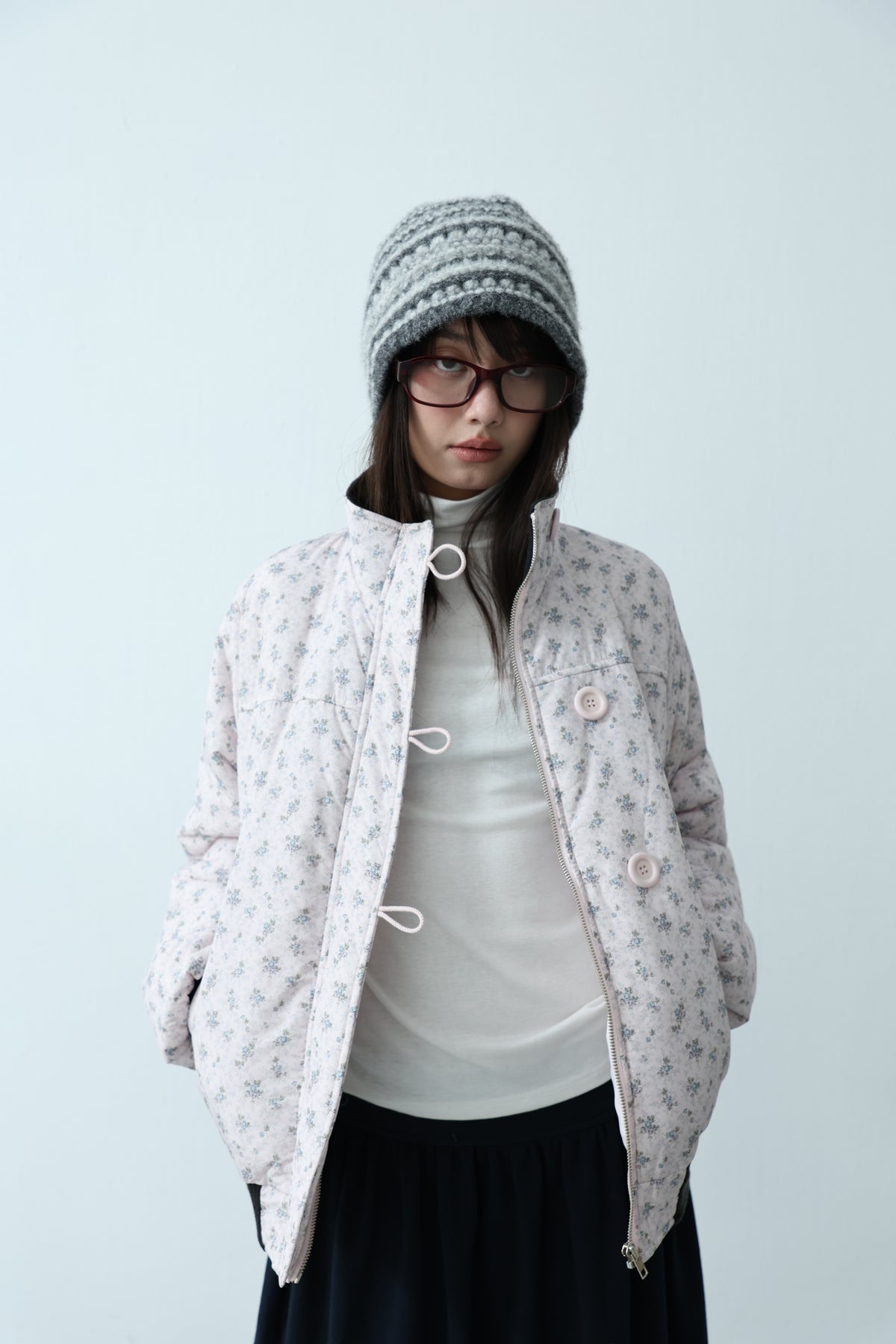 Floral Quilted Coat