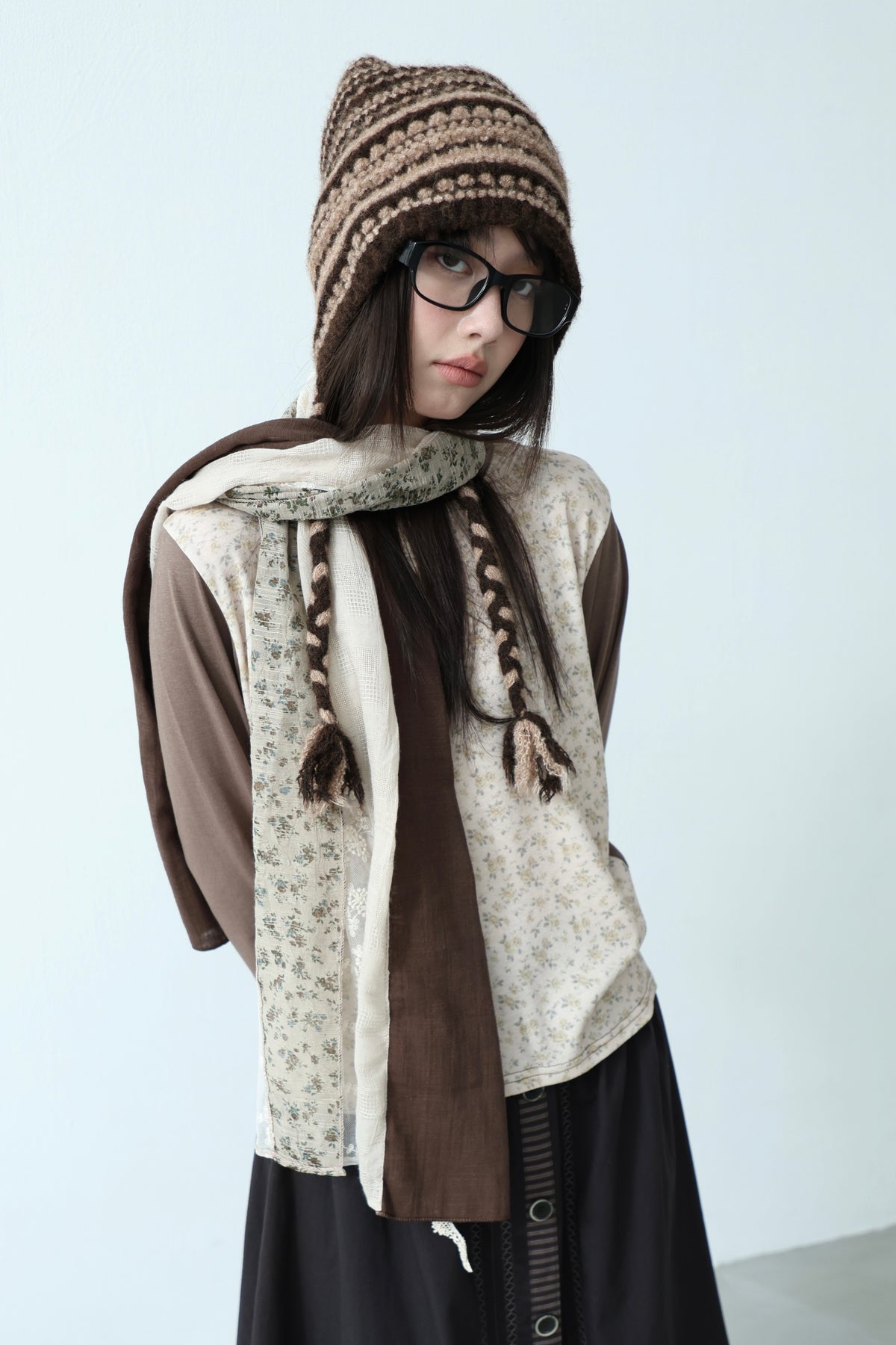 Pattern Knit Beanie