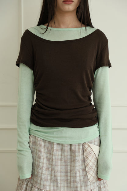 Faux Layered Color Block Top