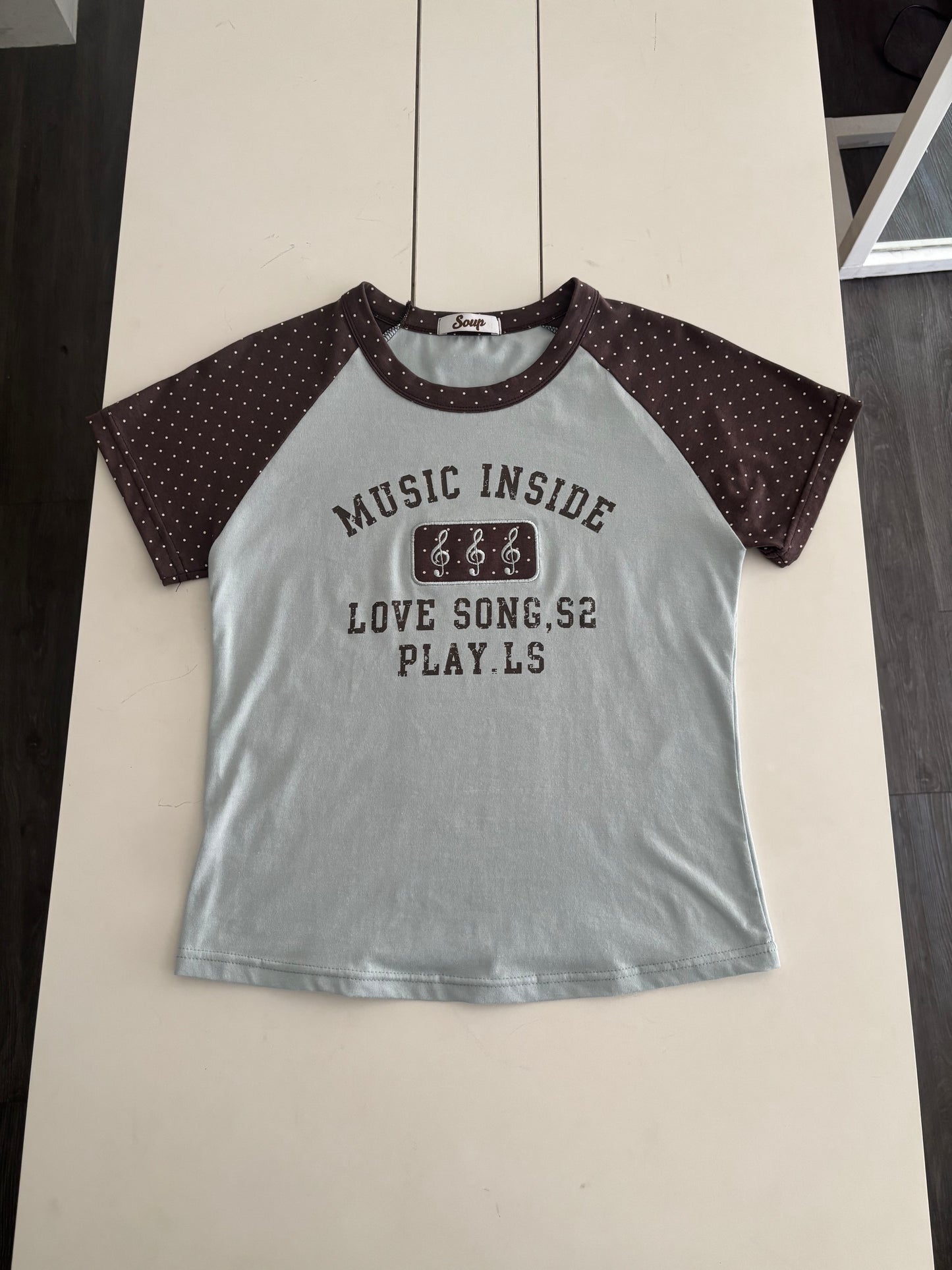 Dotted musical notes t-shirt
