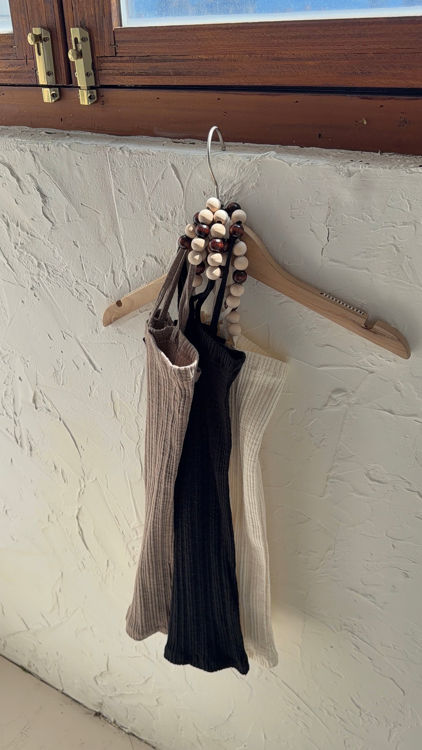 Beaded Ribbed Flat Vest