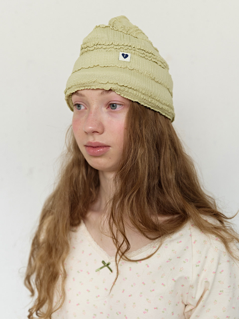 FUN FROM FUN Frill Beanie, Green