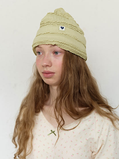 FUN FROM FUN Frill Beanie, Green