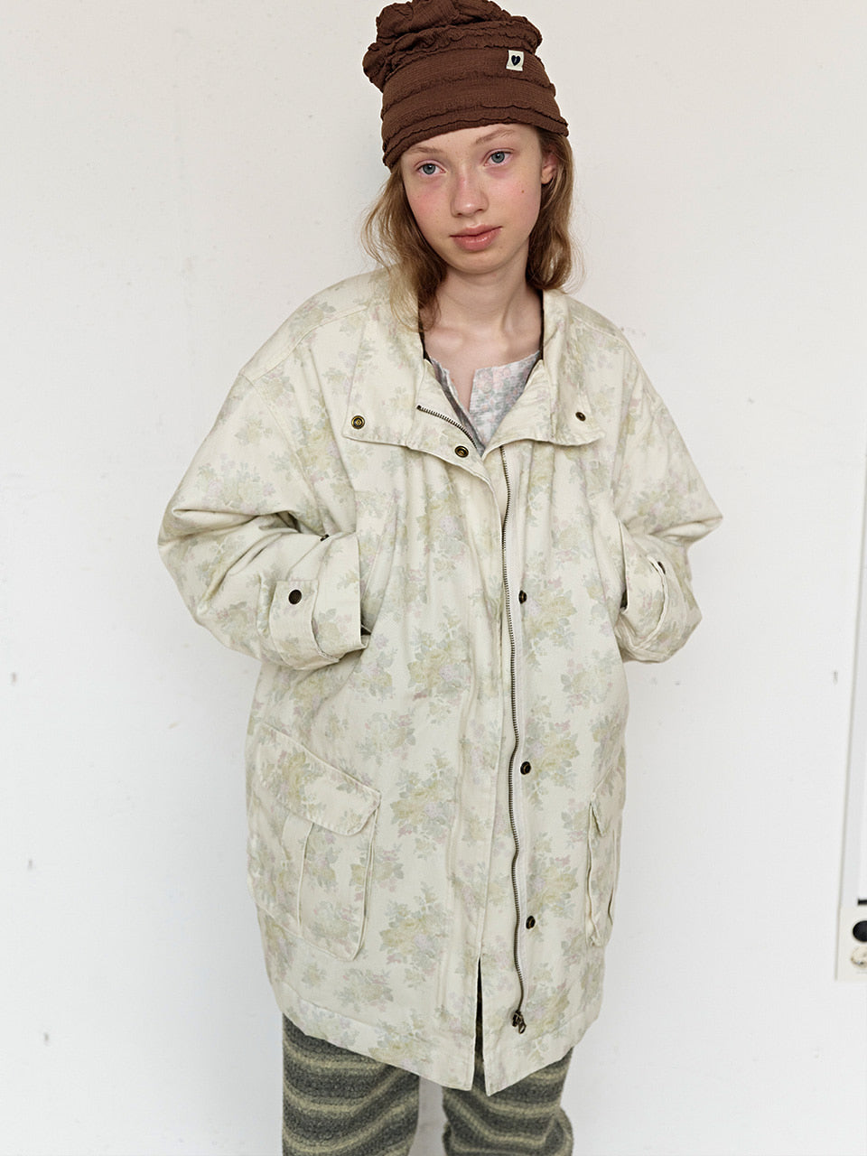 FUN FROM FUN Floral Wallpaper Jumper, Beige