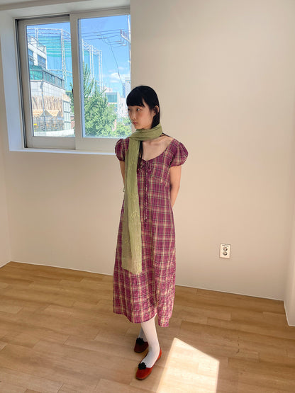 FUN FROM FUN Floral Sheer Scarf, Willow Green