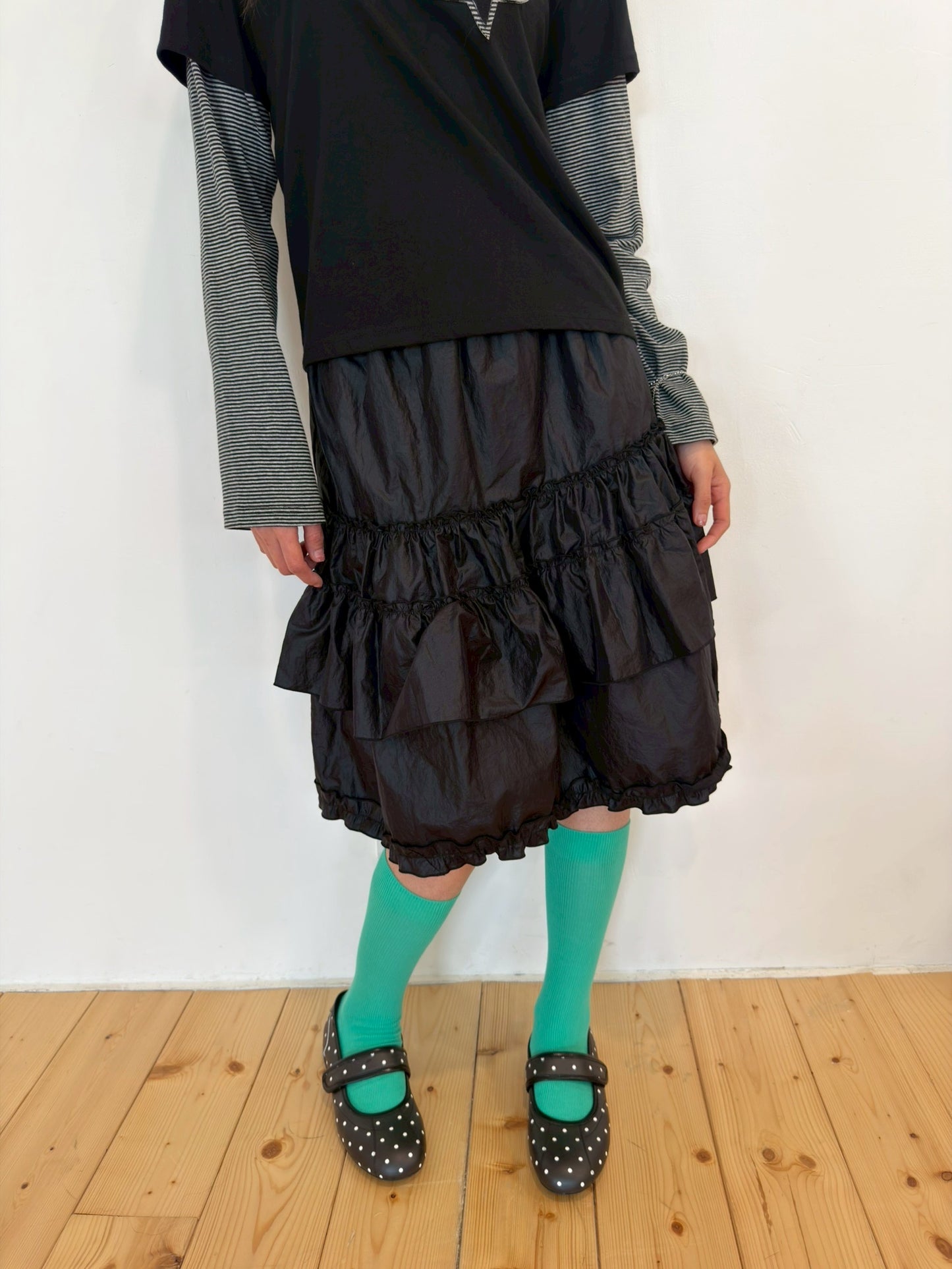 Ribbed knee-high socks