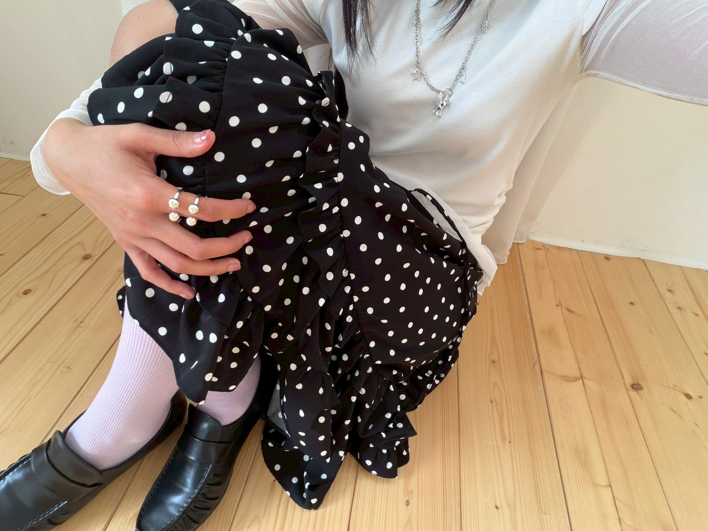 Double Pearl E011 Ring
