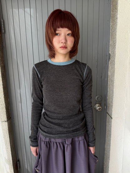 Crew neck knit top