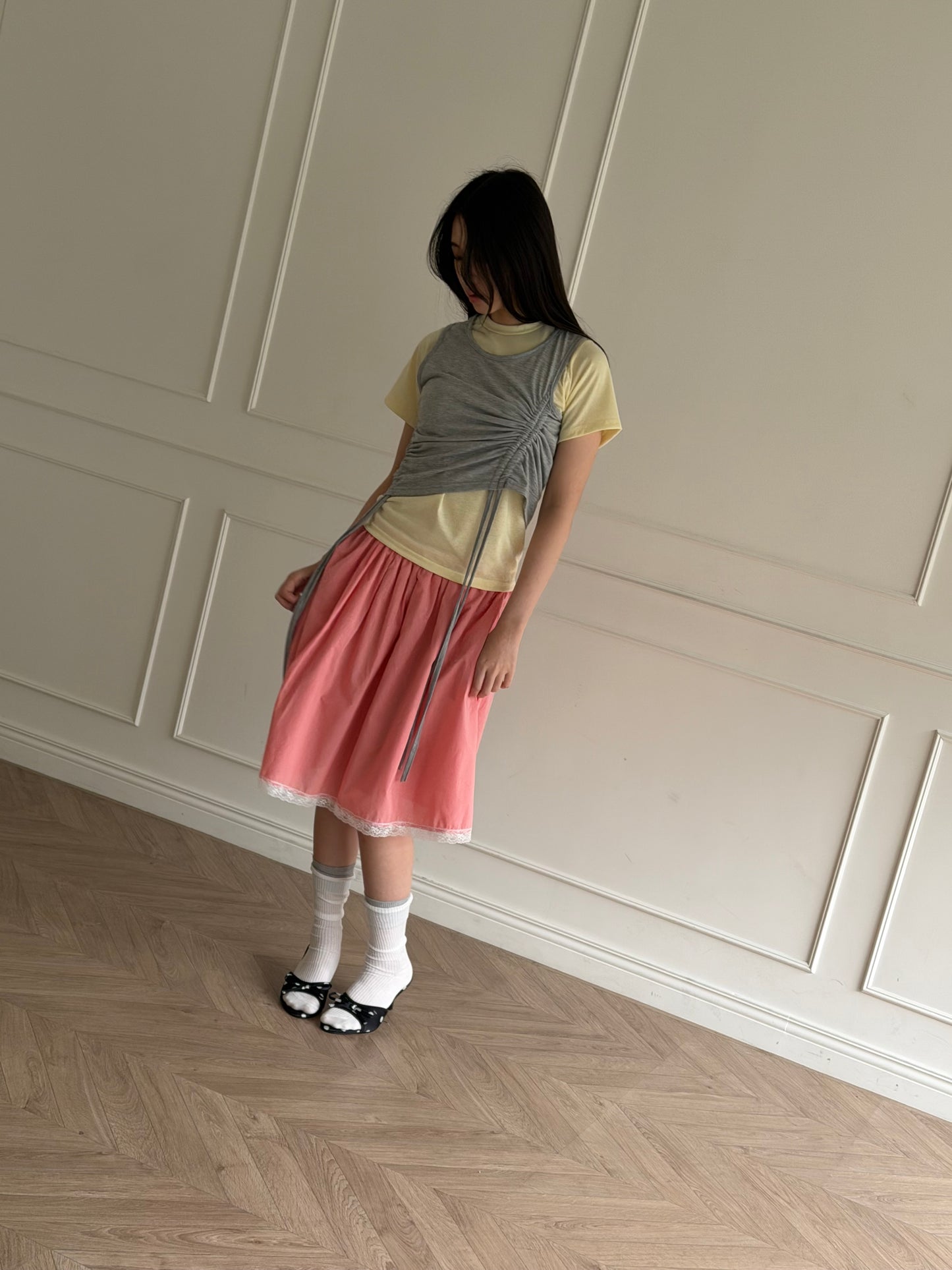 Two-piece vest top set