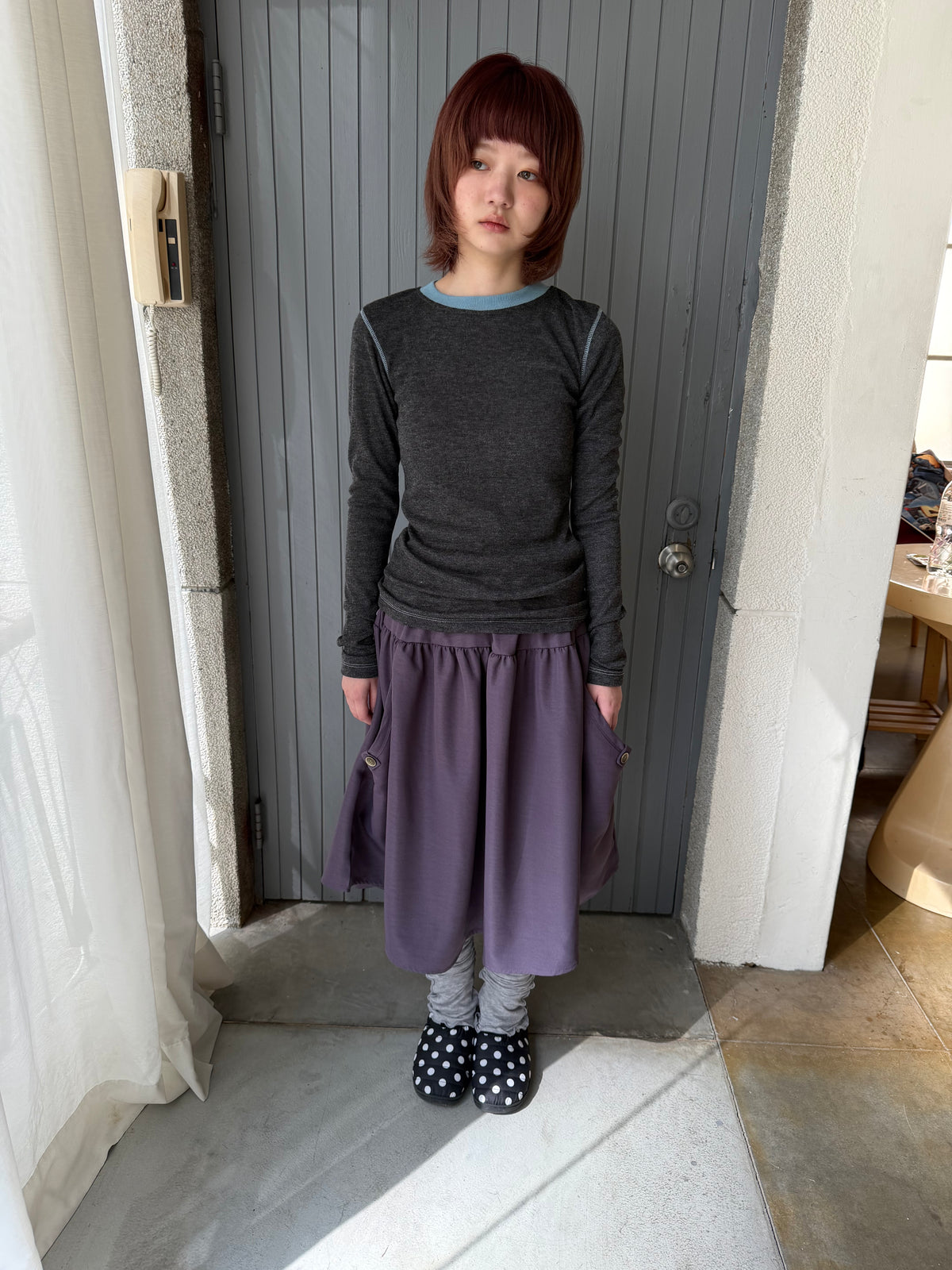 Crew neck knit top