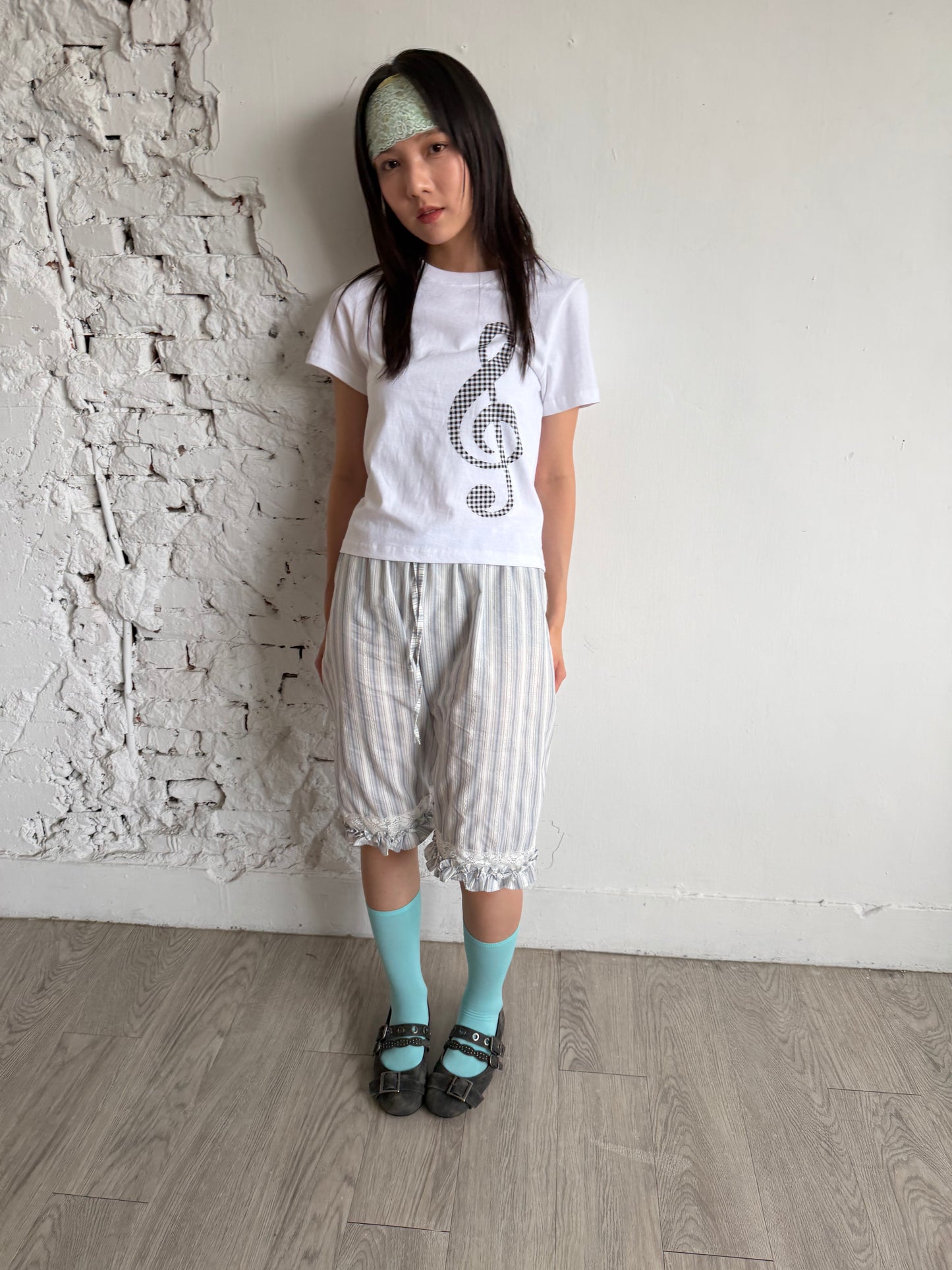 Musical note short-sleeved top