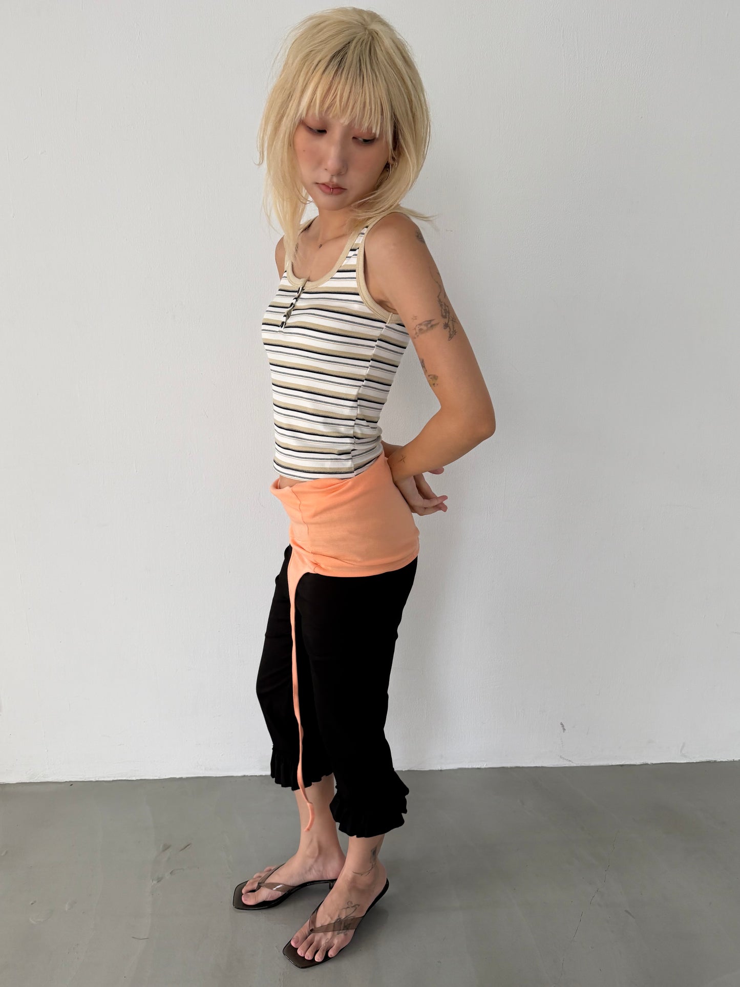 Brightly colored halter neck vest