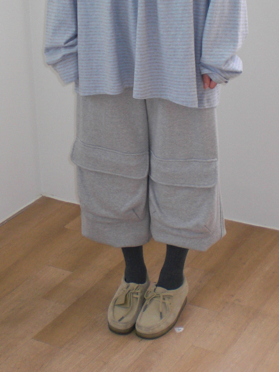 FUN FROM FUN POCKET SWEAT PANTS, MELANGE GREY
