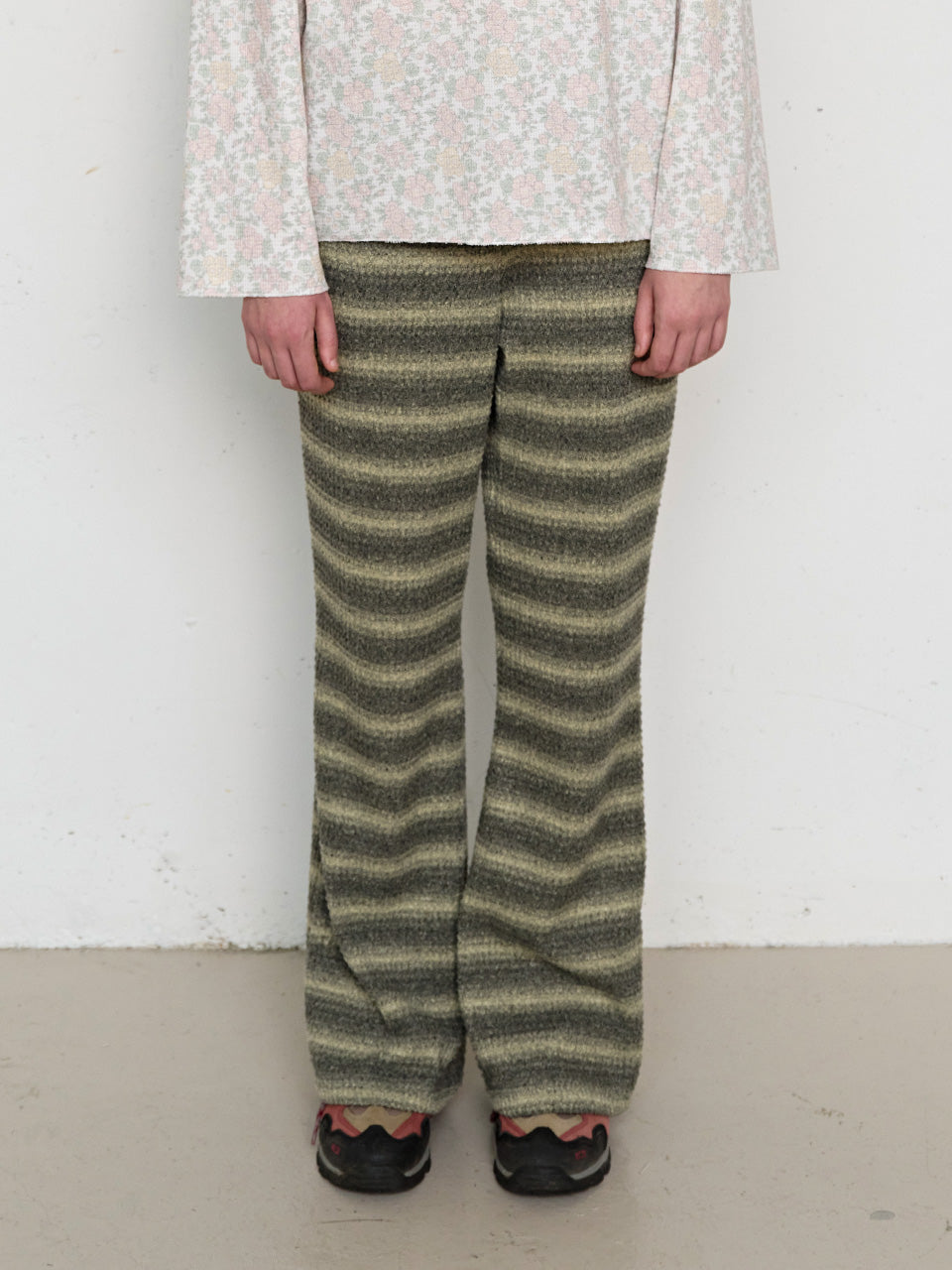 FUN FROM FUN Ombre Flare Pants, Olive