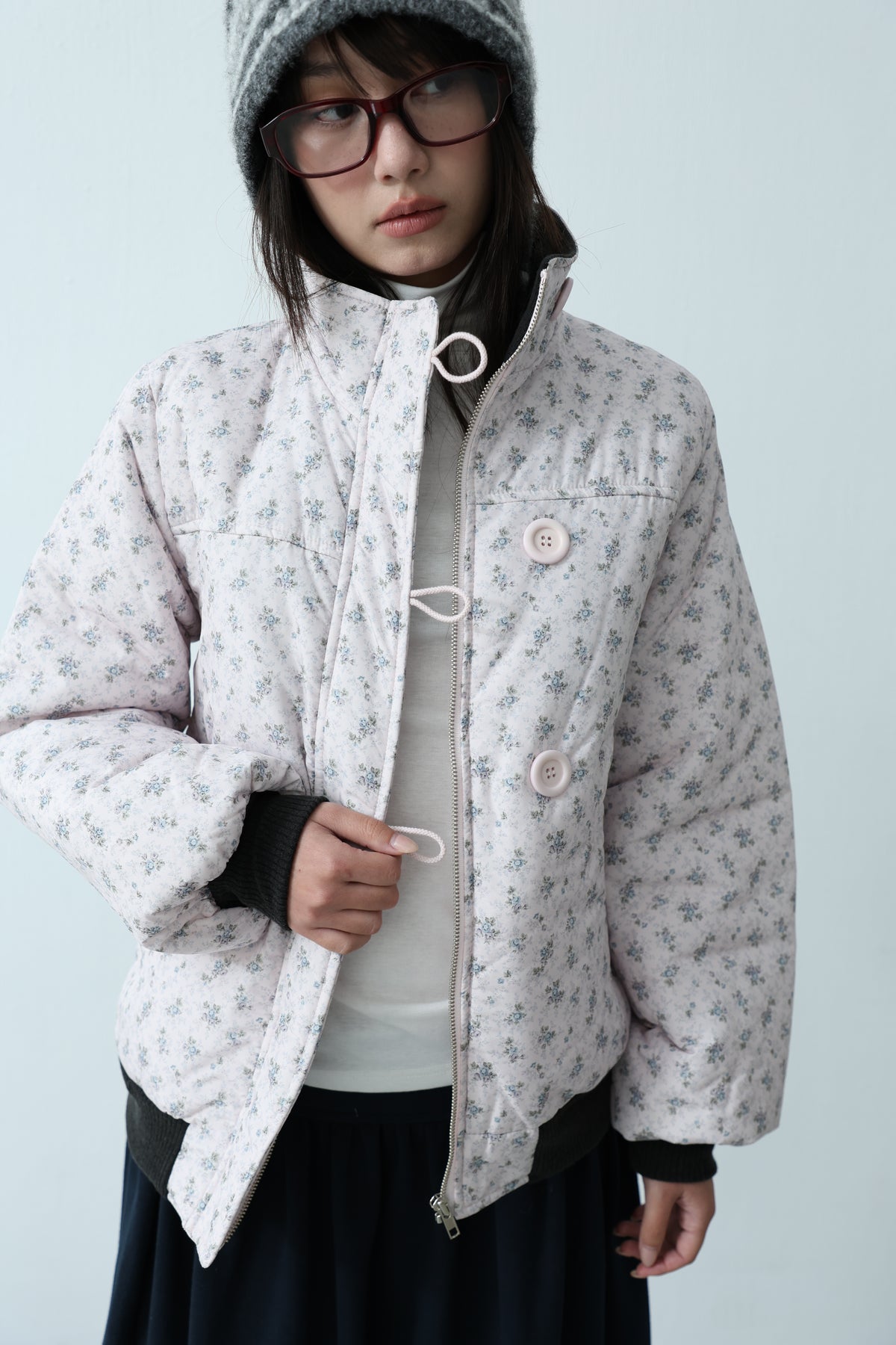 Floral Quilted Coat