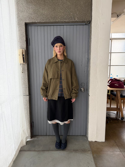Workwear pocket button loose jacket