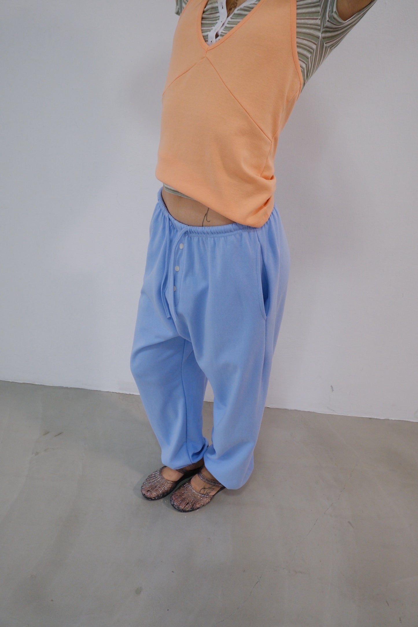 Cotton tapered trousers