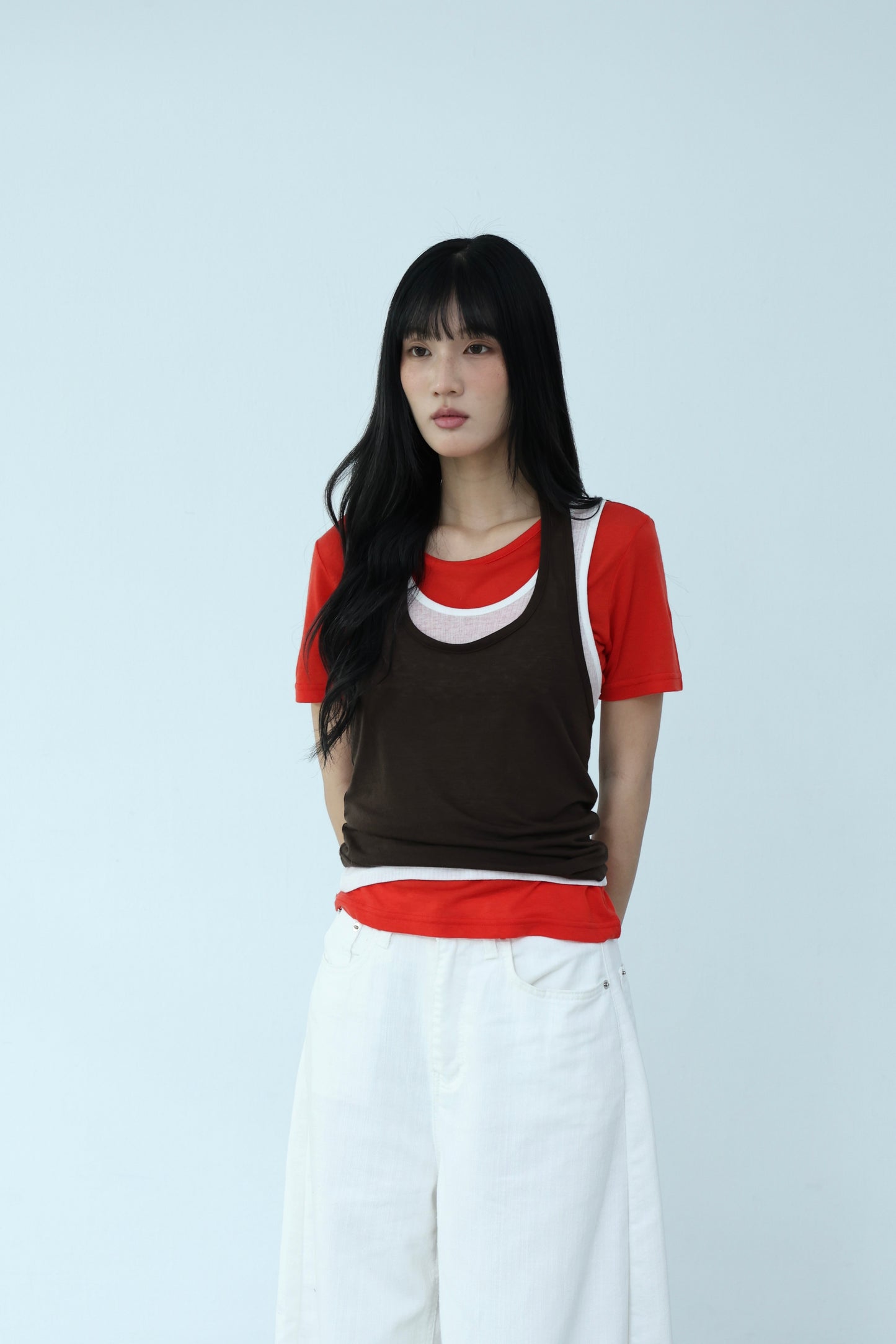 Thin halter neck vest （繞脖背心）