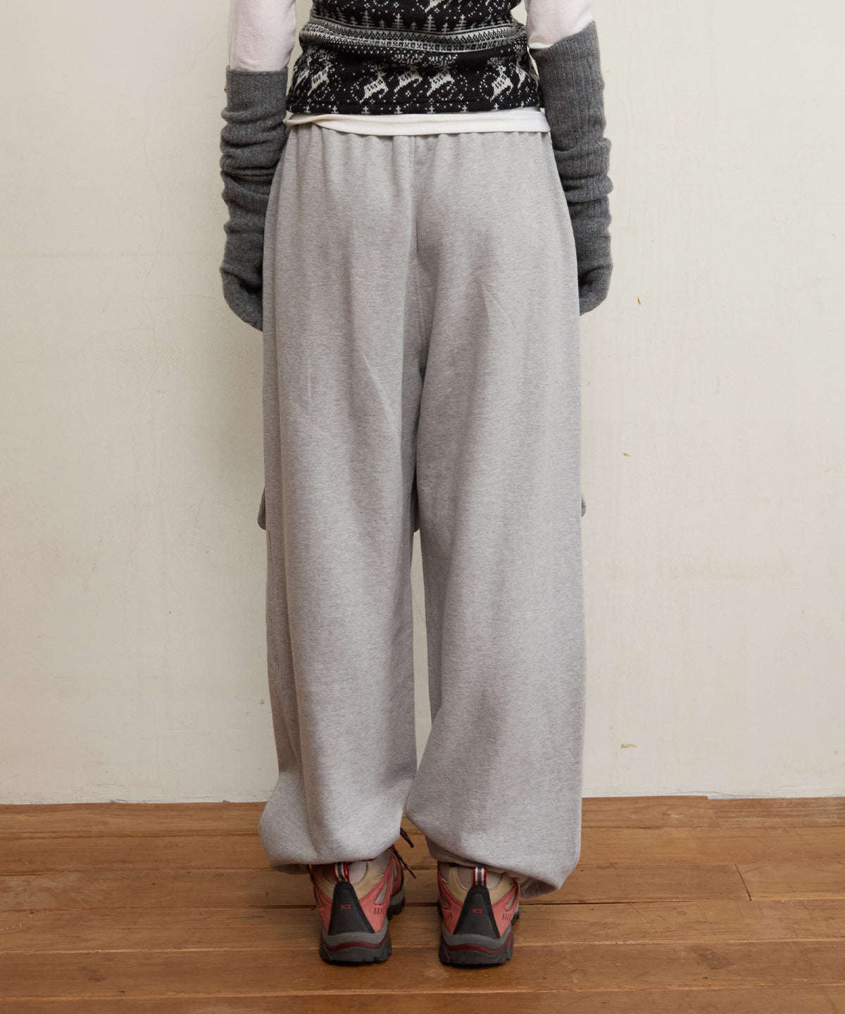 FUN FROM FUN POCKET SWEAT PANTS, MELANGE GREY