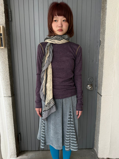 plaid patchwork scarf