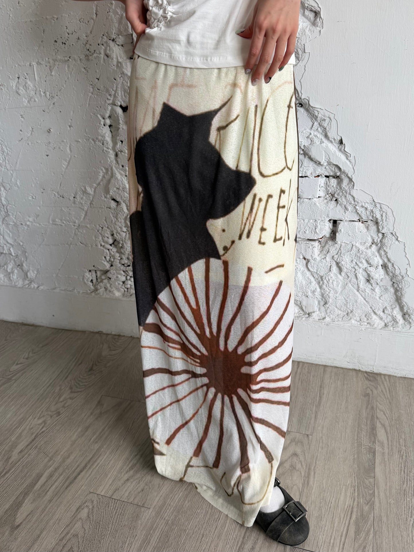 Double-sided printed dress