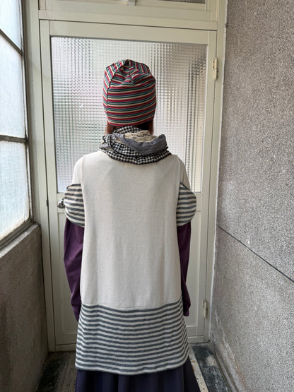 plaid patchwork scarf