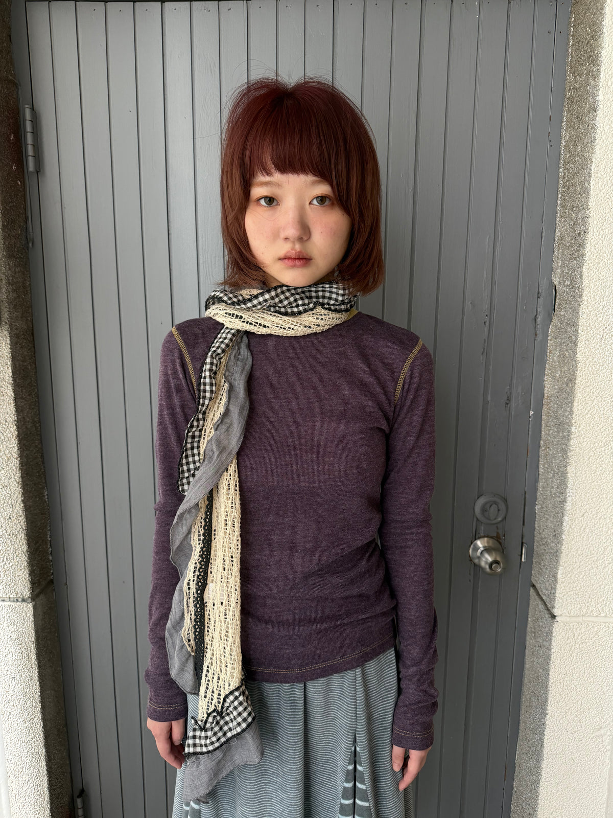 Crew neck knit top