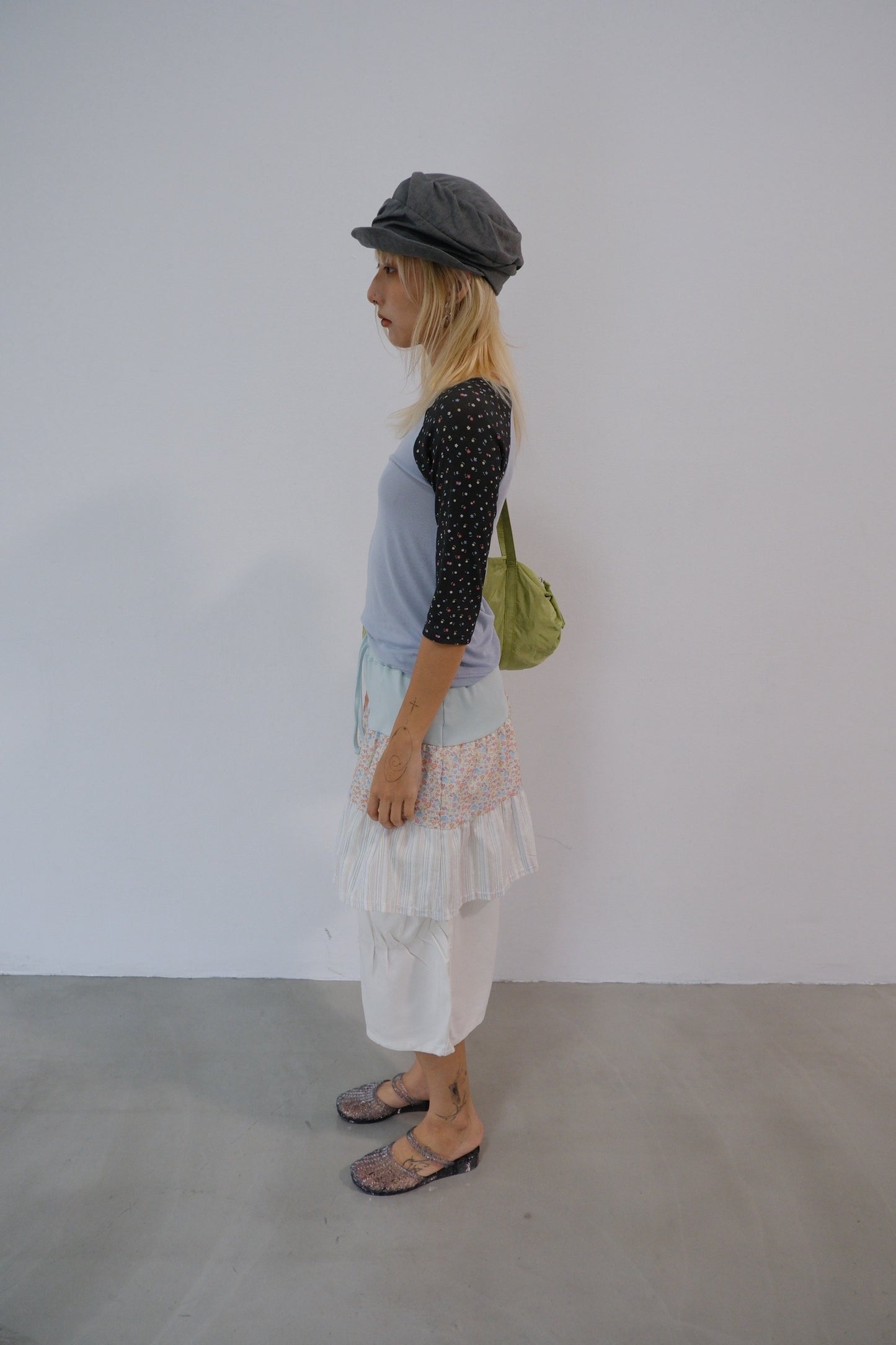 Ruched Newsboy Cap