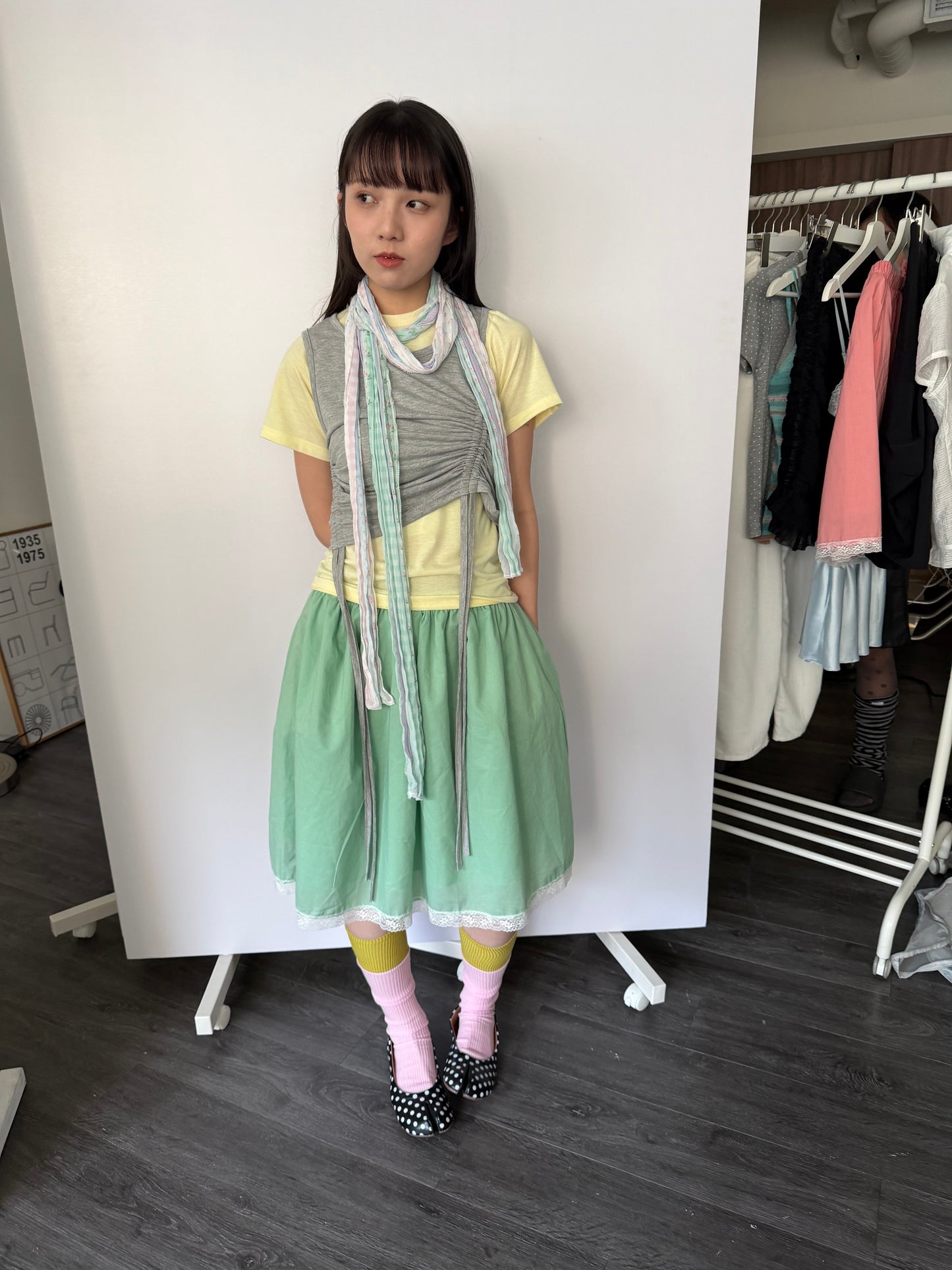 Two-piece vest top set