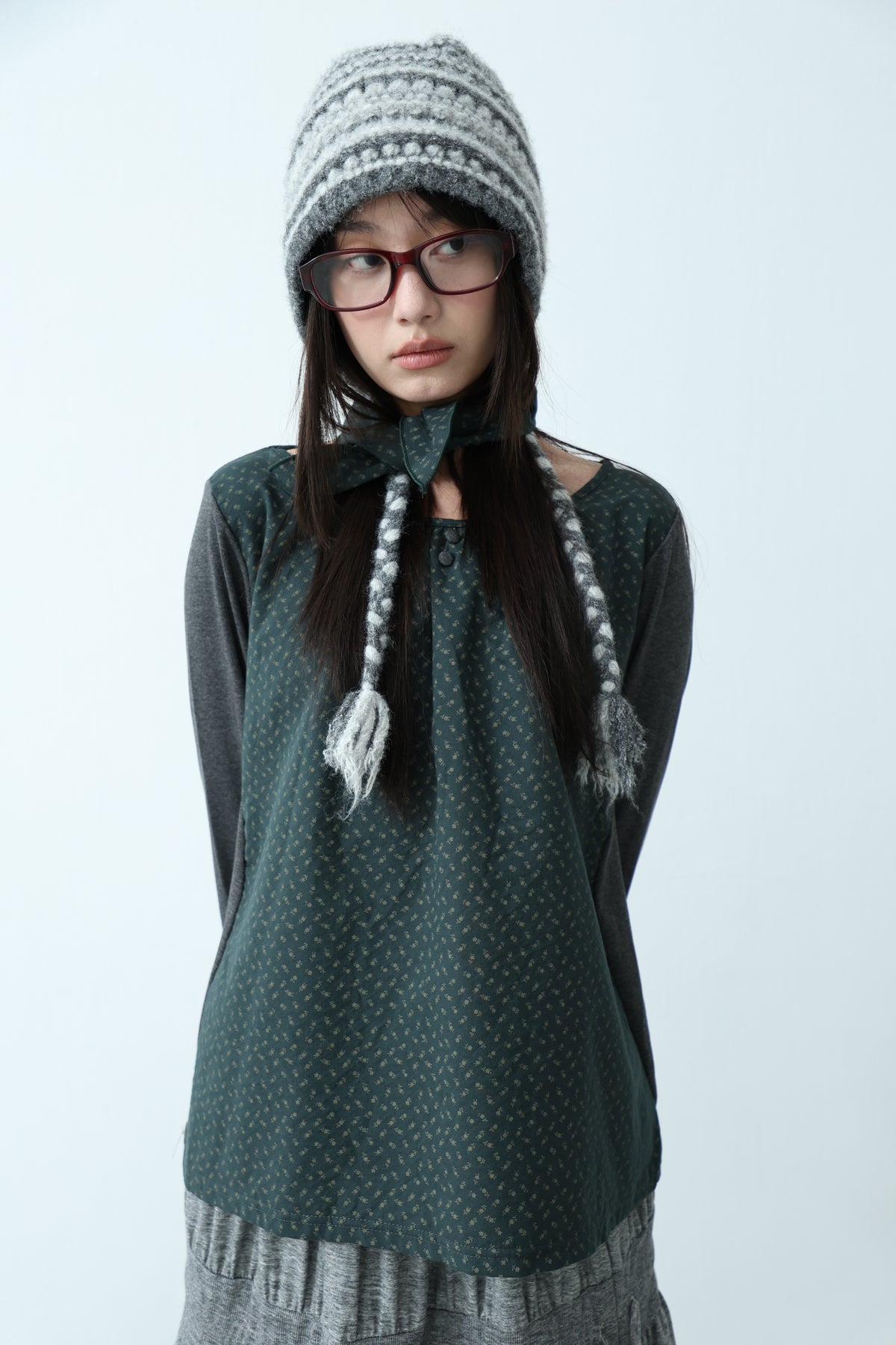 Pattern Knit Beanie