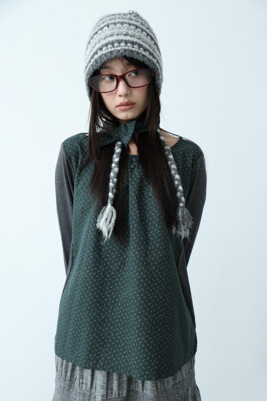 Floral Patchwork Top & Neckerchief Set
