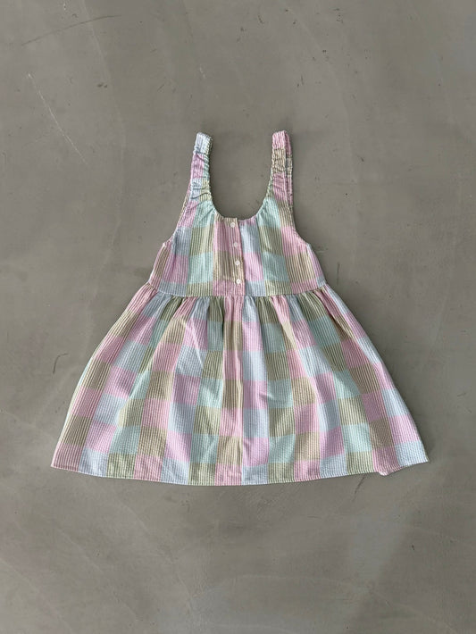 Seersucker Check Babydoll Top