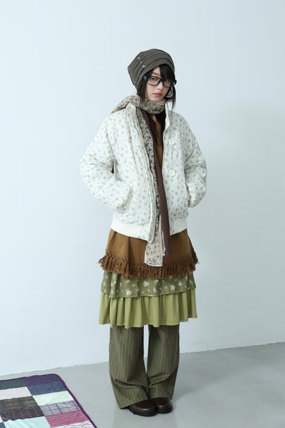 Floral Quilted Coat