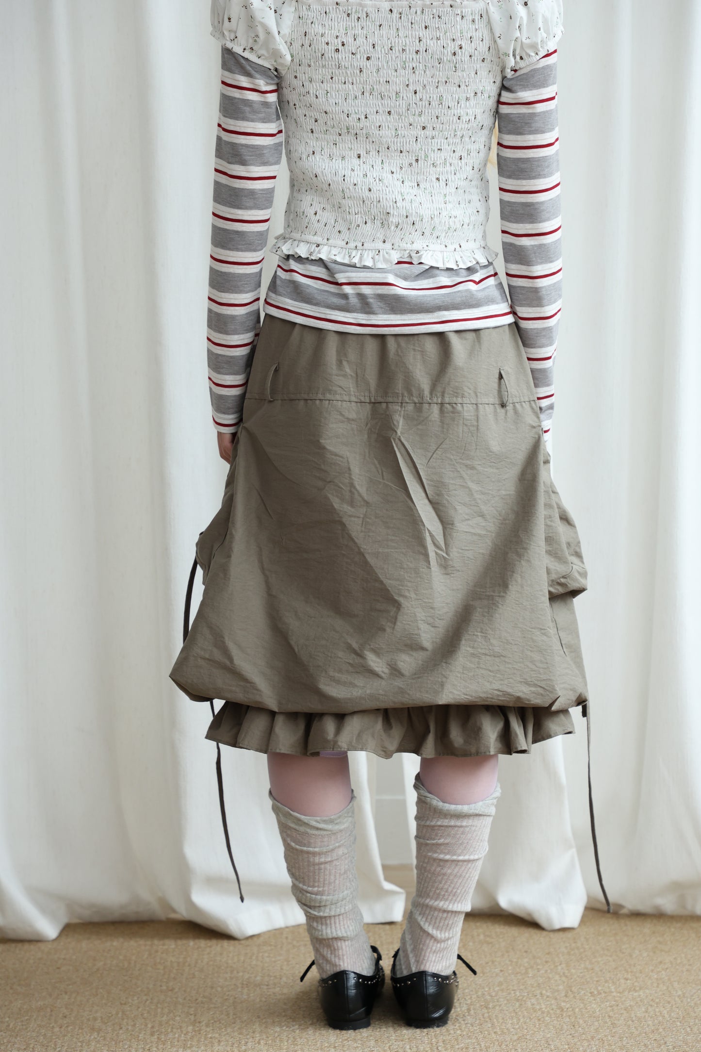 Nylon Pocket Balloon Skirt