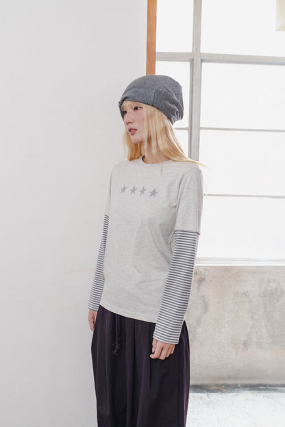 Retro Swirl Star Layered Tee