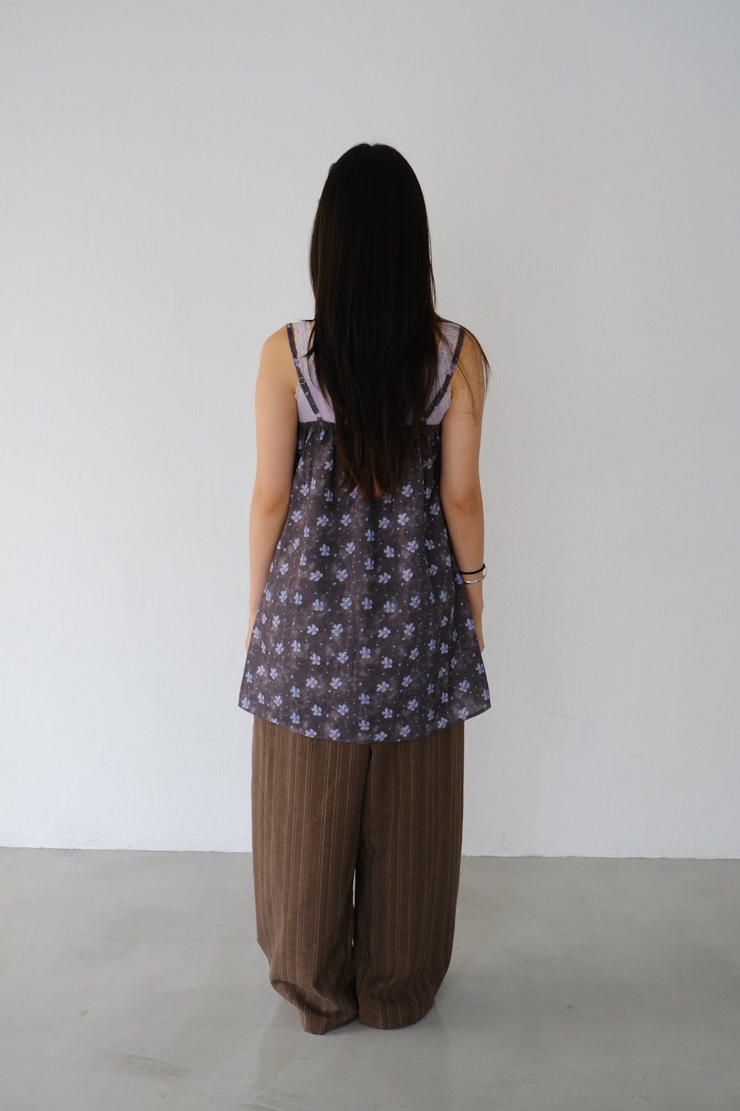 Two-piece lace floral dress